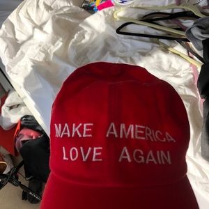 Make America LOVE Again #antitrump hat! ❤️🧡💛💚💙
